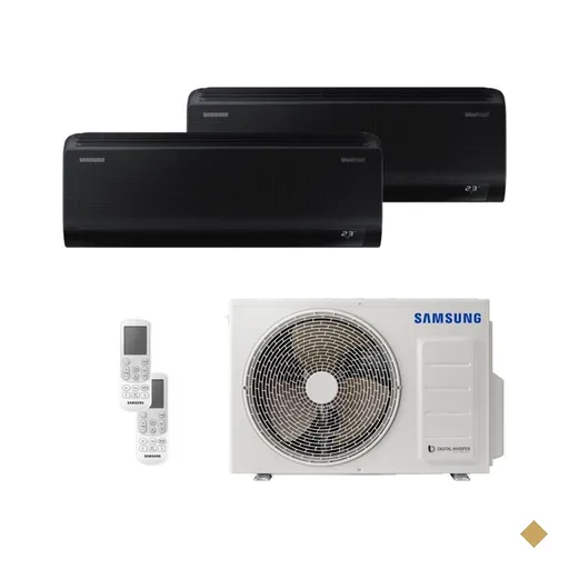 Ar Condicionado Bi Split Samsung Wind Free 18000 BTU (HW BLACK 12K+12K)…
