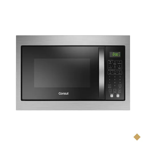 Micro-ondas Consul de Embutir 32 Litros Preto com Design Moderno e Menu Fácil…