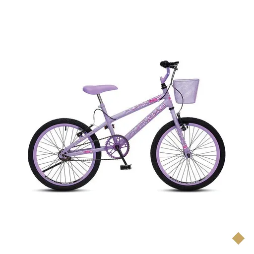 Bicicleta Colli Jully, Aro 20, Freio V-Brake, Lilás