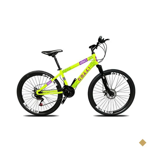 Bicicleta Colli Mônaco Aro 26, Freio a disco, Quadro 13,5'', Amarelo