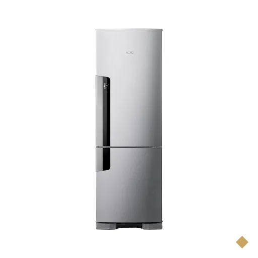 Geladeira Consul Frost Free Duplex 397 litros Evox com freezer embaixo - CRE44BK