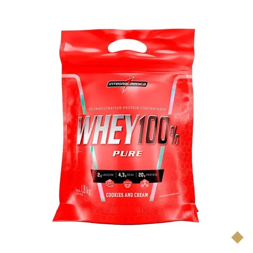 Whey 100% Pure 1,8kg Pouch Integralmedica Cookies And Cream