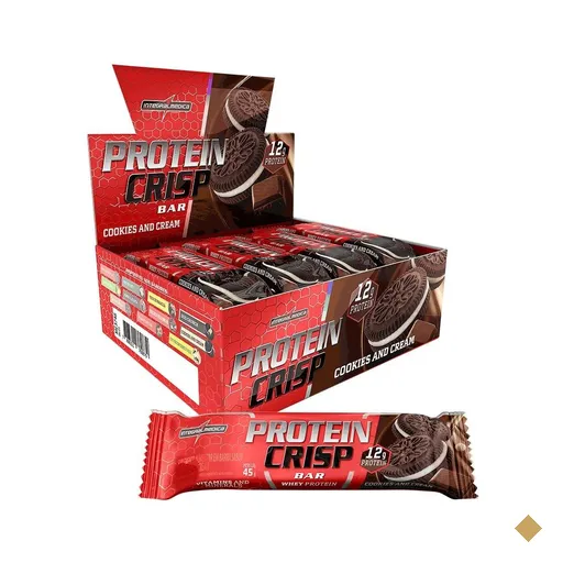 Protein Crisp Bar 12 und Integralmedica - Cookies And Cream