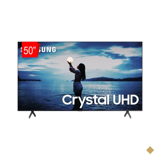 Samsung Smart TV Crystal UHD 50TU7020 4K, Design sem Limites, Controle Remoto…
