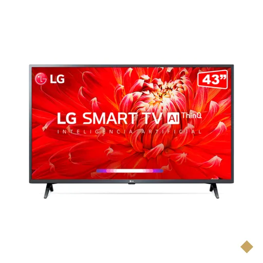TV LED 43" LG 43LM6300 TQAI FHD, Smart TV, HDR Ativo , WebOS 4.5, LG ThinQ AI…