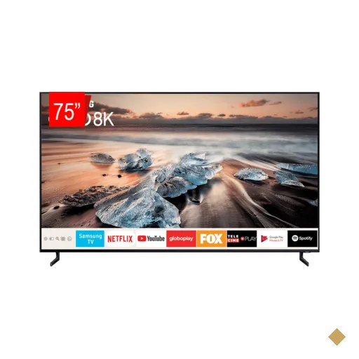 TV QLED Samsung 75" 75Q900R UHD 8K Smart, IA Upscaling, Direct Full Array 16x…