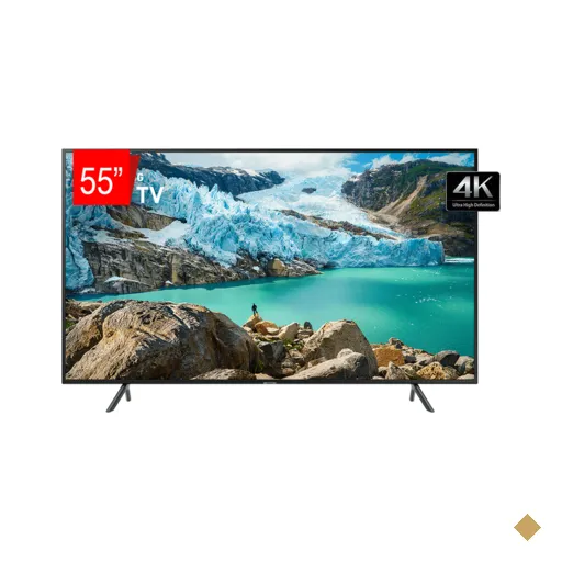 TV LED Samsung 55" 55RU7100 UHD 4K Smart, Bluetooth, HDMI, USB, Controle Remoto…
