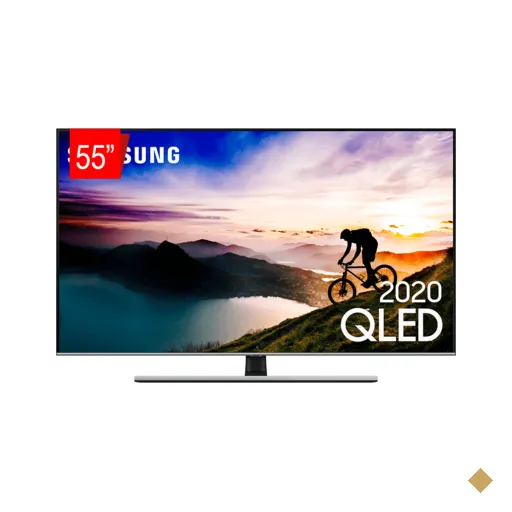 Samsung Smart TV QLED 4K 55Q70T, Pontos Quânticos, HDR, Borda Infinita, Alexa…