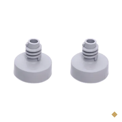 Combo 2 Pés Niveladores para Máquina de Lavar Brastemp