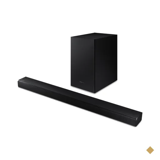 Soundbar Samsung HW-T550 2.1 Canais, Potência 320W, Bluetooth, Subwoofer Sem…