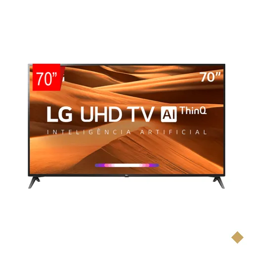 TV LED 70" LG 70UM7370 UHD 4K ThinQ AI, Smart TV, WebOS 4.5, Apple Airplay 2…