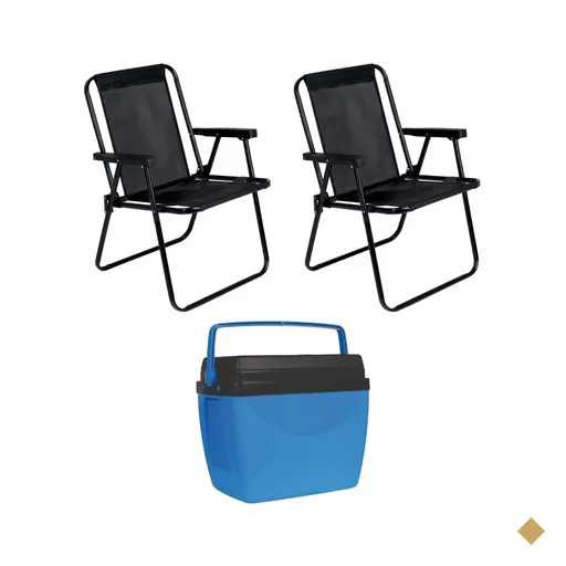 Conjunto Quatro Cadeiras de Praia Alta MOR