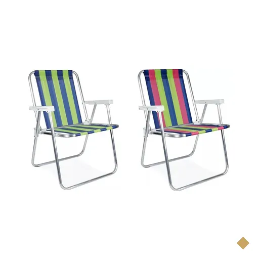 Conjunto Duas Cadeiras de Praia MOR