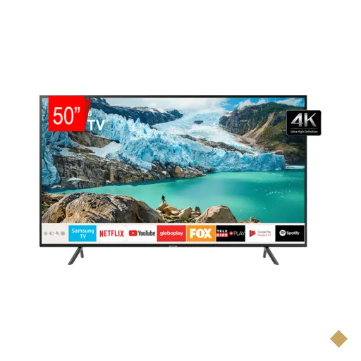 TV LED Samsung 50" 50RU7100 UHD 4K Smart, Bluetooth, HDMI, USB, Controle Remoto…