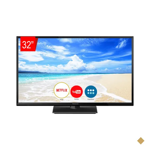 TV LED Panasonic 32" 32FS600B HD Smart, Bluetooth Áudio Link, My Home Screen…