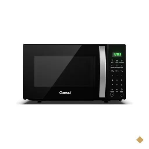 Micro-ondas 23 Litros com Função Marmita Preto Consul - CMS23AE