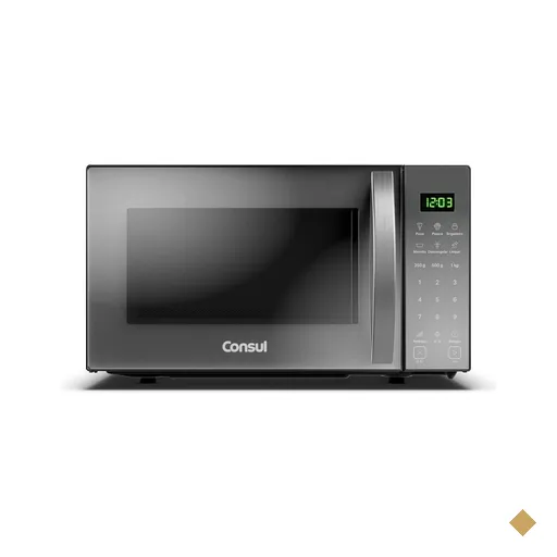 Micro-ondas 23 Litros com Função Marmita Inox Consul - CMS23AR