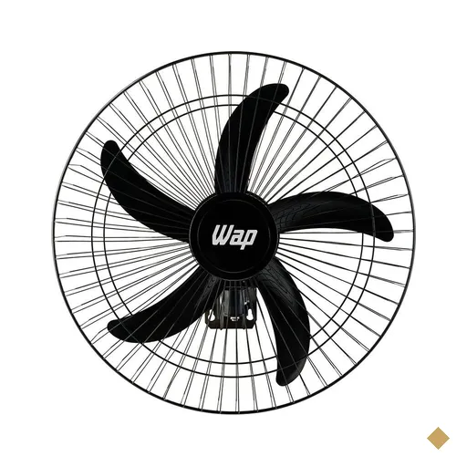 Ventilador Wap Parede Rajada Pro Preto Bivolt 60cm 5 Pás FW006661