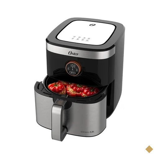 Fritadeira Elétrica Oster 4,8 Litros Black e Inox 127V OFRT660