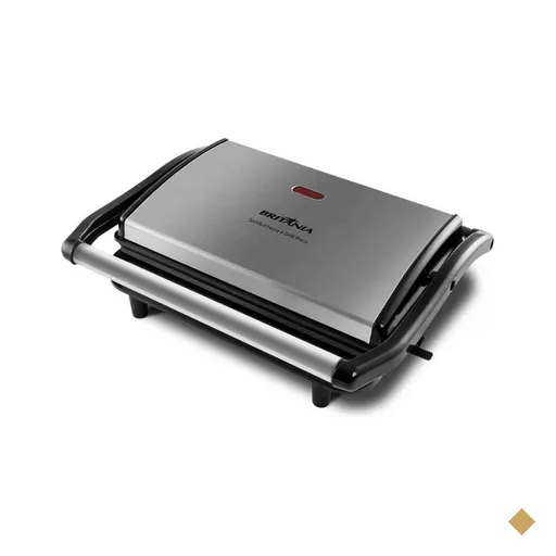 Grill e Sanduicheira 2 em 1 Britânia BGR27I Press Preto com Inox