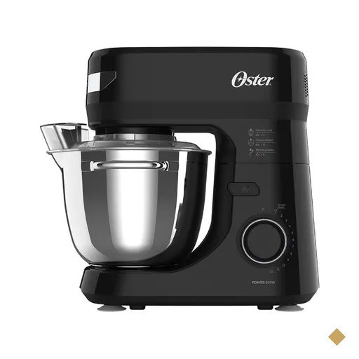 Batedeira Planetária Oster 4L 850W Preto/inox OBAT641