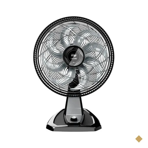 Ventilador WAP Mesa e Parede Flow Turbo Preto 50cm 8 Pas FW009219