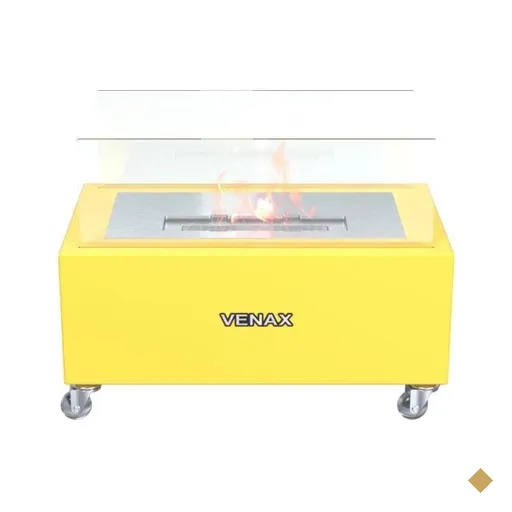 Lareira Ecologica a Alcool 40Cm Amarela