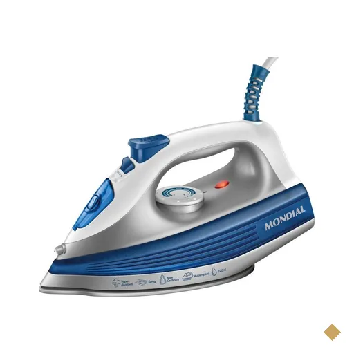 Ferro a Vapor Mondial  Base Cerâmica FVN-01-BL Branco/Azul