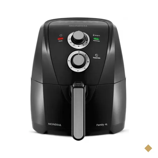 Fritadeira Elétrica Sem Óleo Air Fryer Mondial Family AFN40FB 4L Preta