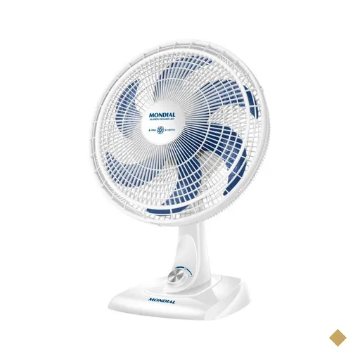 Ventilador de Mesa Mondial Super Power 3 Velocidades 6 Pas 40cm VSP-40-W