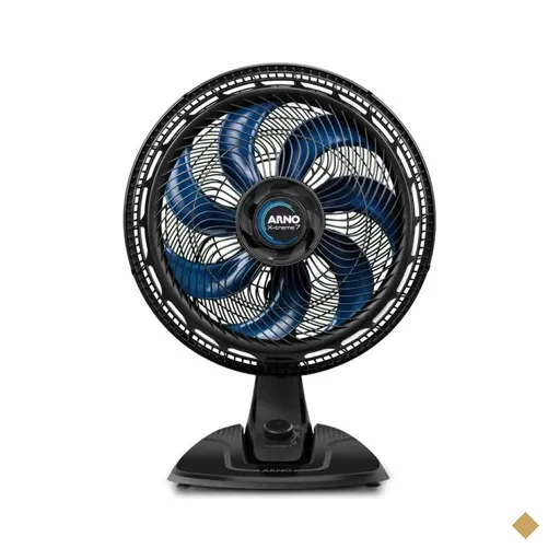 Ventilador de Mesa Arno VE70 X-treme 40CM 7 Pás Preto e Azul