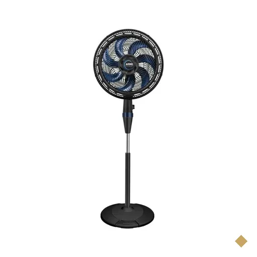 Ventilador de Coluna Arno VE7C X-treme 40CM 7 Pás Preto e Azul 127V