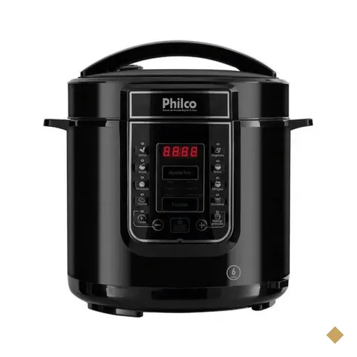 Panela de Pressão Digital PPP01P 6L Inox Preto Philco