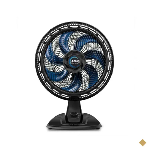 Ventilador De Mesa Arno X-TREME 7, 40 CM 7 PÁS 150W VE70 127V - Preto com Azul