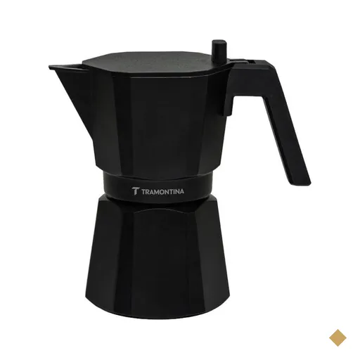 Cafeteira Espresso Italiana Tramontina em Alumínio Preto 320ml