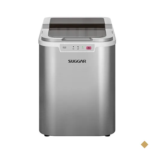 Máquina de Gelo Suggar 15kg Gelo Rápido e Bandeja Coletora e Pá 120W MG15