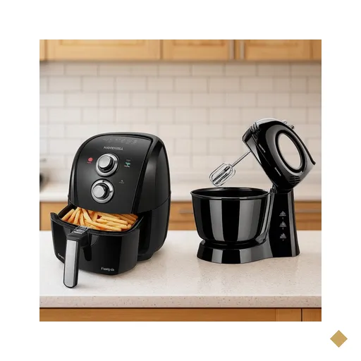 Kit Air Fryer Mondial 4L 1500W e Batedeira Mondial Pratica 3,6L 400W