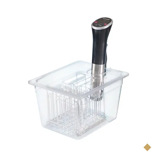 Kit Termocirculador Sous Vide R. Baião com Cuba Tampa e Grade 220V TSV20