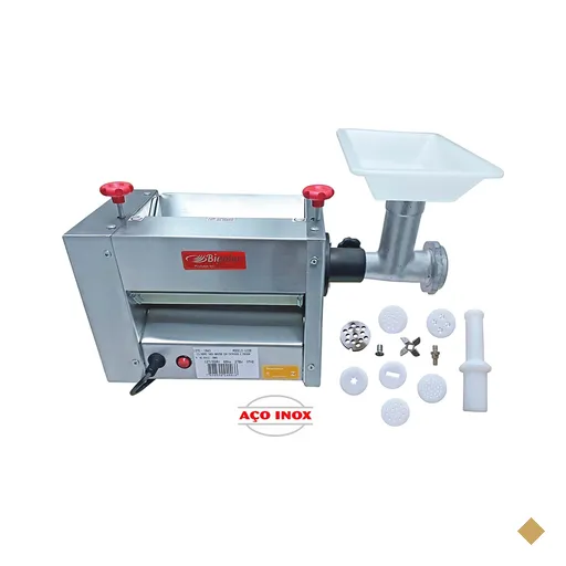 Cilindro Sovador Laminador Extrusor e Moedor Bigolar 25cm 1/3CV Bivolt