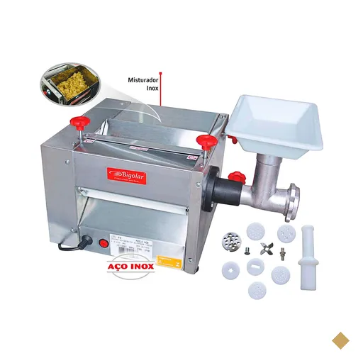 Cilindro de Massas Conjugado Bigolar 30cm Inox 1/3CV Bivolt
