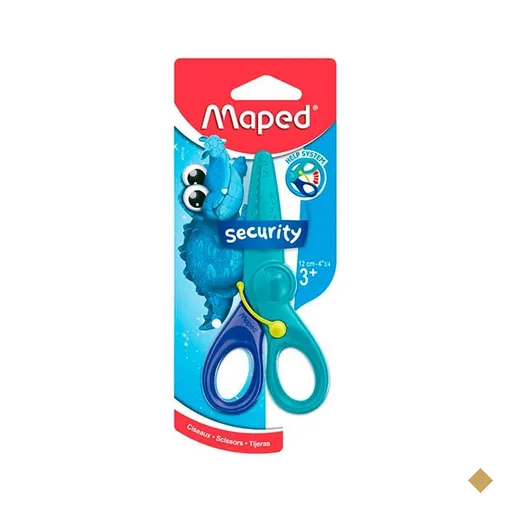 Tesoura Escolar sem Ponta 12cm Infantil Kid Pulse Jacaré Maped BT 1 UN