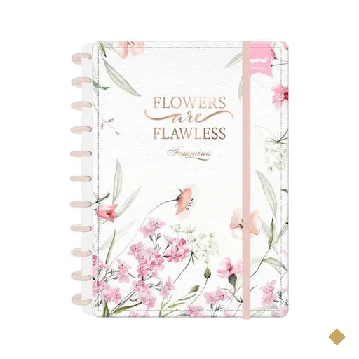 Caderno de Disco Femmina Grande (200×275 mm) com 80 Folhas Pautadas Gramatura…