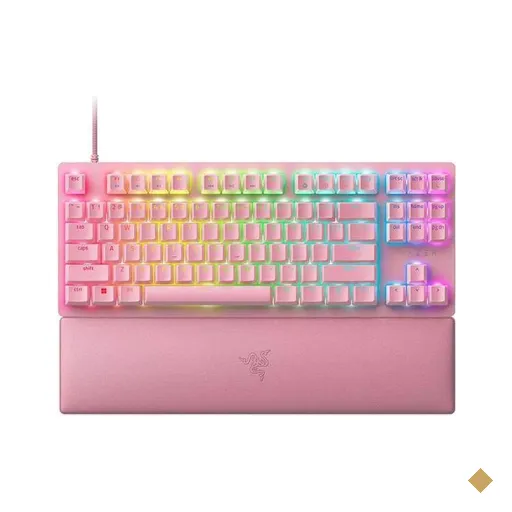 Teclado USB Huntsman v2 TKL Quartz rosa RZ03039421 Razer CX 1 UN