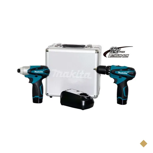 Kit Furadeira E Parafusadeira 12 Volts Makita Lct204 - Bivolt