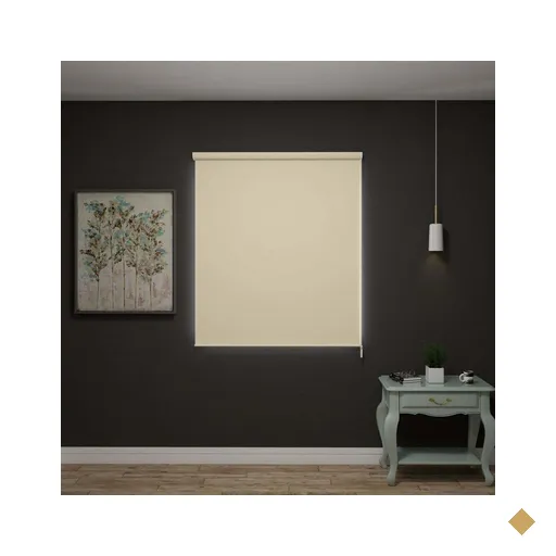 Persiana Rolo Blackout 1,60X1,60M Evolux - Creme
