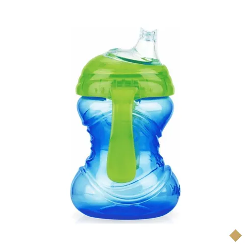 Copo com Alça Antivazamento Grip N’Sip Super Bico 240ml Nûby - AZUL CEU