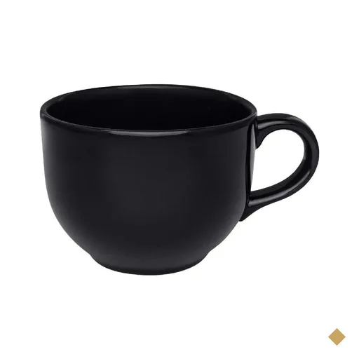 Caneca Jumbo Cerâmica Biona 740Ml - Preto