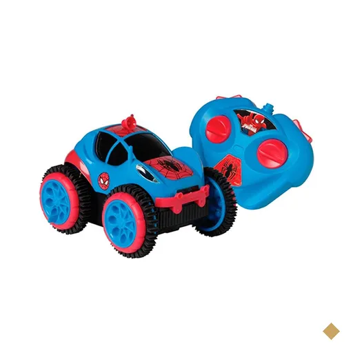 Carro com Controle Remoto Spider Flip Marvel Candide - DIVERSOS