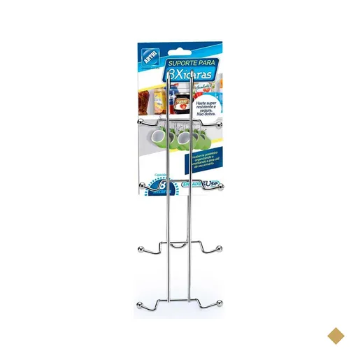 Suporte Para Xícaras Cromado Arthi - Aço