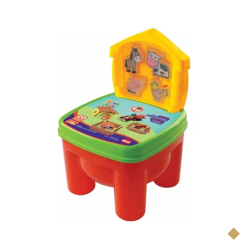 Cadeira Brinkadeira Fazendinha Com Animais Dismat - MK312
